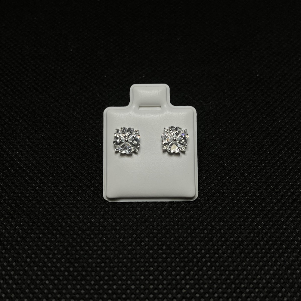 Pendientes De‎ Plata 925 Con Diseño De Flor